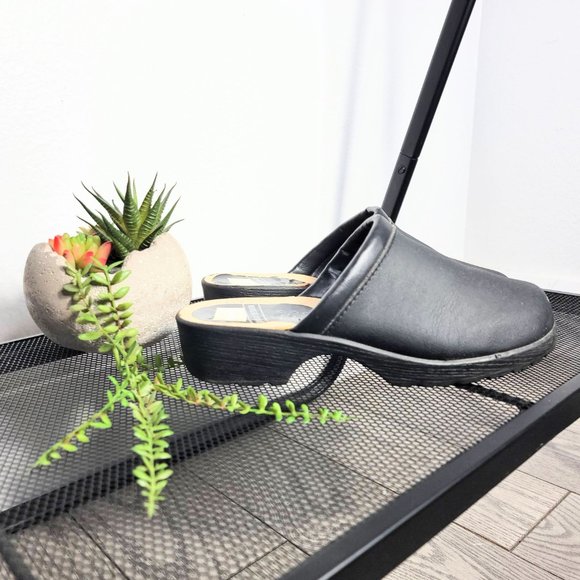 Danish Design Made in Italy Women's Black Clogs Size 39 - Picture 4 of 11